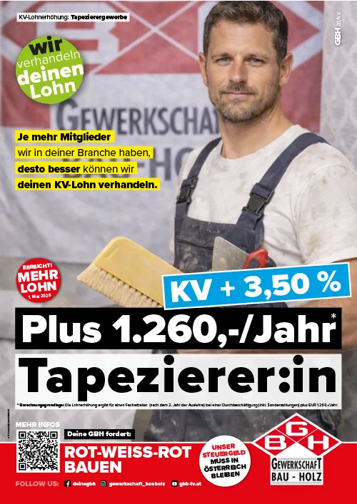 KV-Plakat Tapezierer 2026